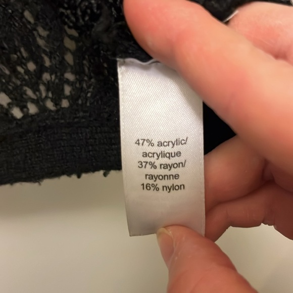 Maurice’s black crochet cardigan Size Medium - Picture 3 of 7
